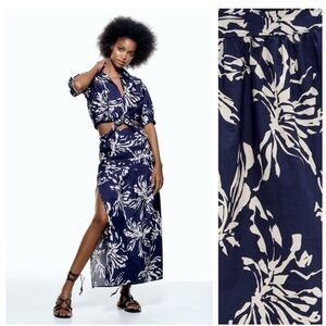 Zara midi top + skirt